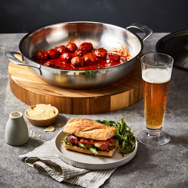 Baccarat iD3 Stainless Steel Chef Pan with Lid 32cm - HOUSE